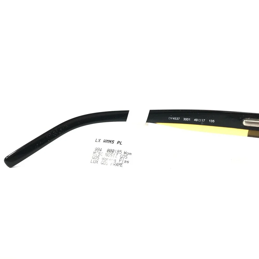 DKNY Eyeglasses Frames DY4537 3001 Black Yellow Rectangular Full Rim 49-17-135